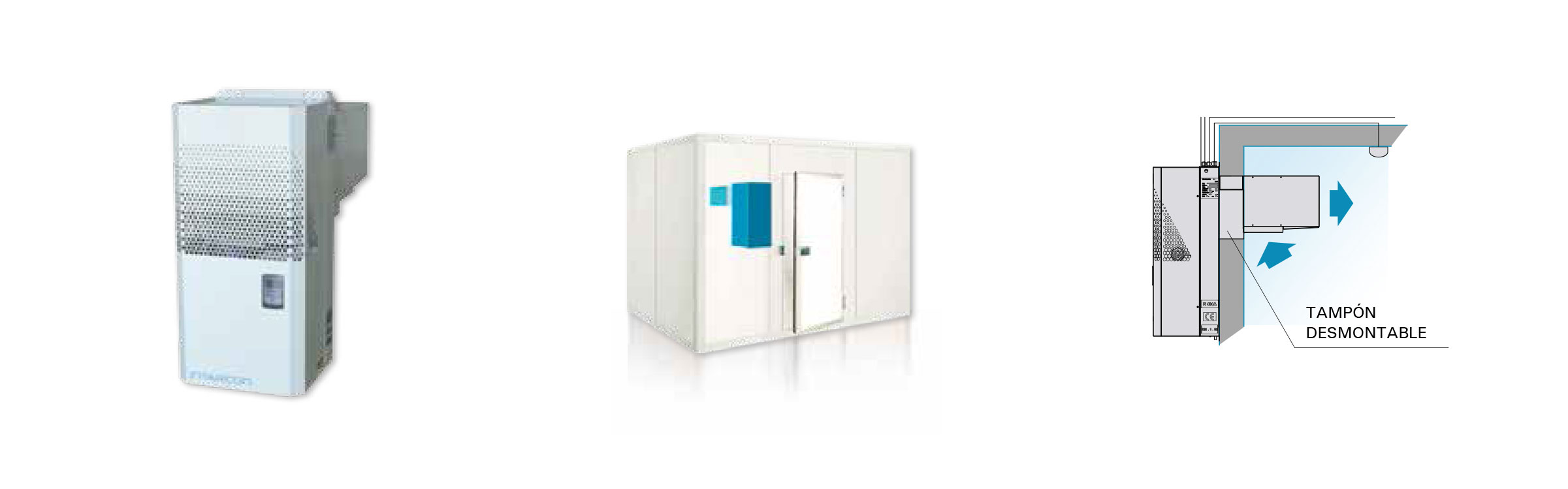 equipo refrigeracion monoblock pared
