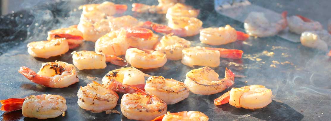 plancha cocina gambas