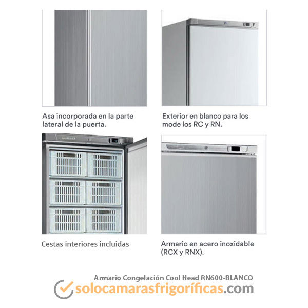 Armario Congelación Cool Head RN600 BLANCO