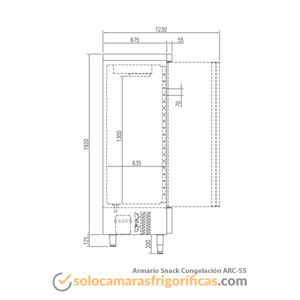 Armario Congelador SNACK ARC 55