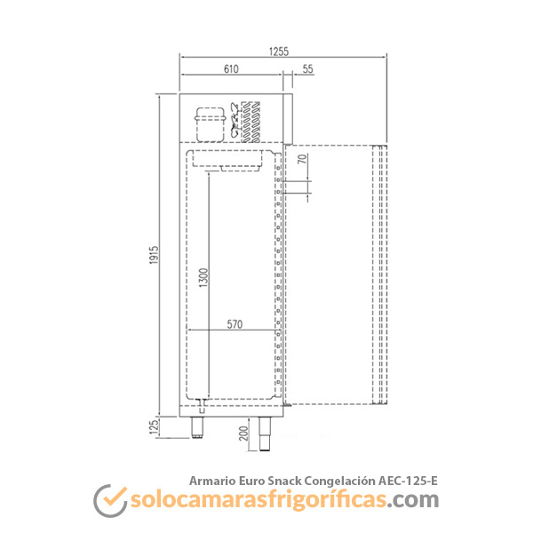 Armario Congelador EURO SNACK AEC 125 E