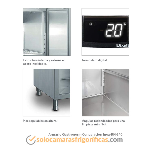 Armario Gastronorm Congelador Inox RN 640