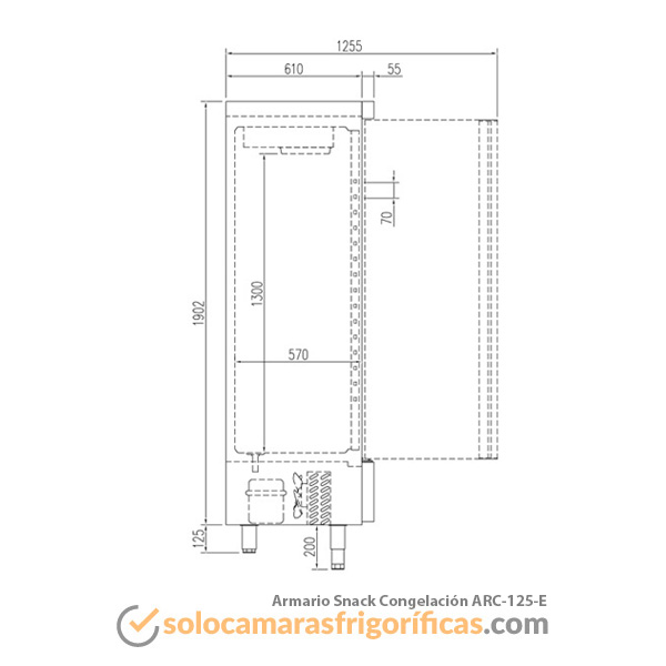 Armario Congelador SNACK ARC 125 E