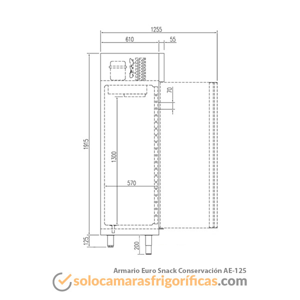 Armario Conservación EURO SNACK AE 125