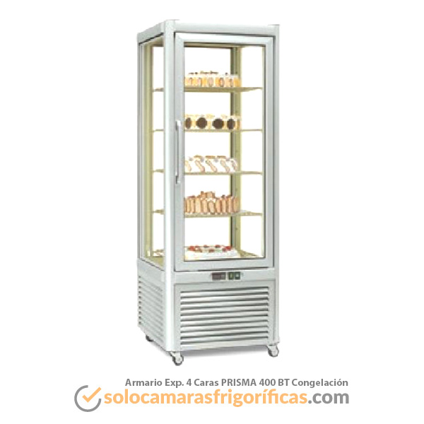 Armario Expositor Congelador 4 Caras PRISMA 400 BT (Estático) Armario Expositor Congelador 4 Caras PRISMA 400 BT