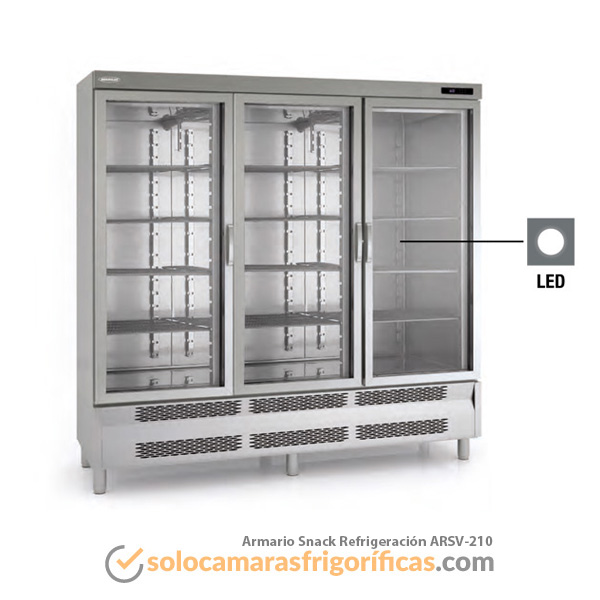 Armario Expositor Refrigeración SNACK ARSV 210 Armario Expositor Refrigeración SNACK ARSV 210