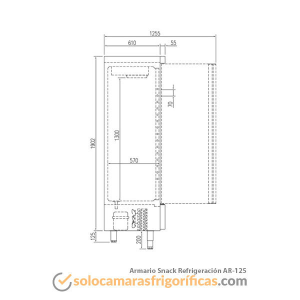Armario Refrigeración SNACK AR 125