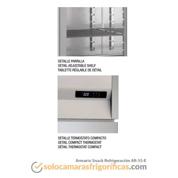 Armario Refrigeración Expositor SNACK AR 55 E
