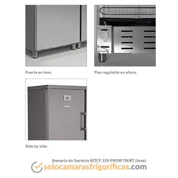 Armario Refrigerado KITCF 350 PROW INOX TN BT EUROFRED