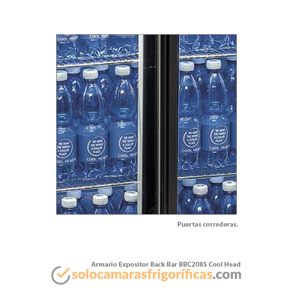 Detalles Armario Expositor Refrigerado Back Bar-BBC208S