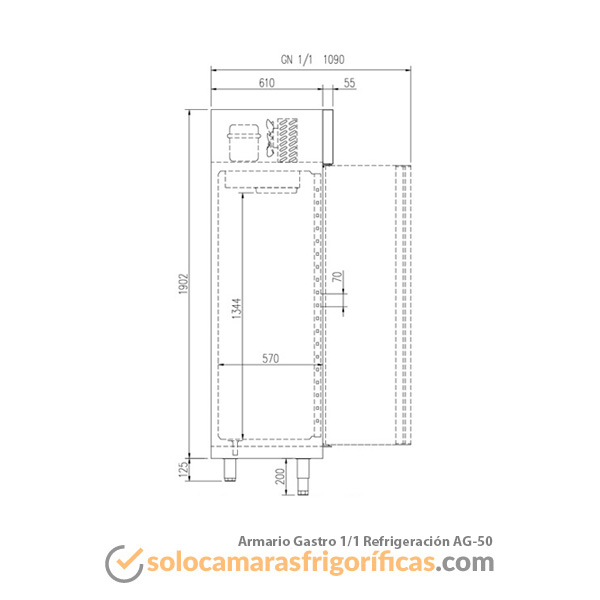 Armario Refrigerador GASTRO AG 50