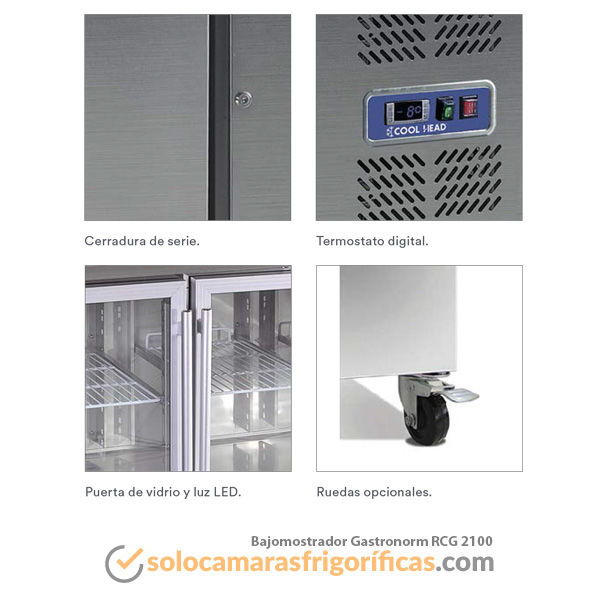 Bajomostrador Gastronorm RCG 2100 EUROFRED