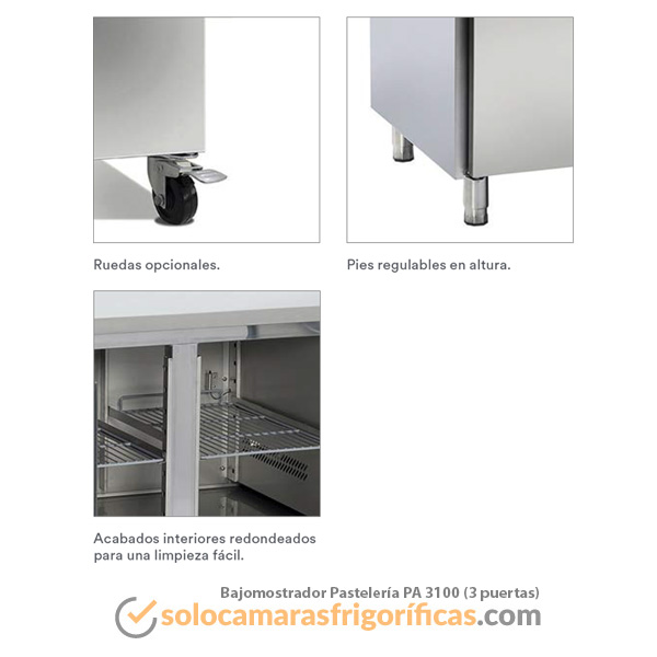 Bajomostrador Pastelería PA 3100 EUROFRED
