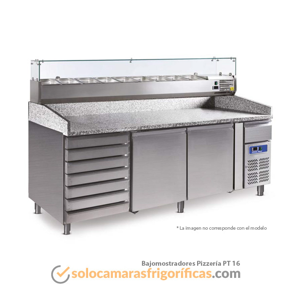 Bajomostrador Pizzería PT 16 EUROFRED Bajomostrador Pizzería PT 16 EUROFRED