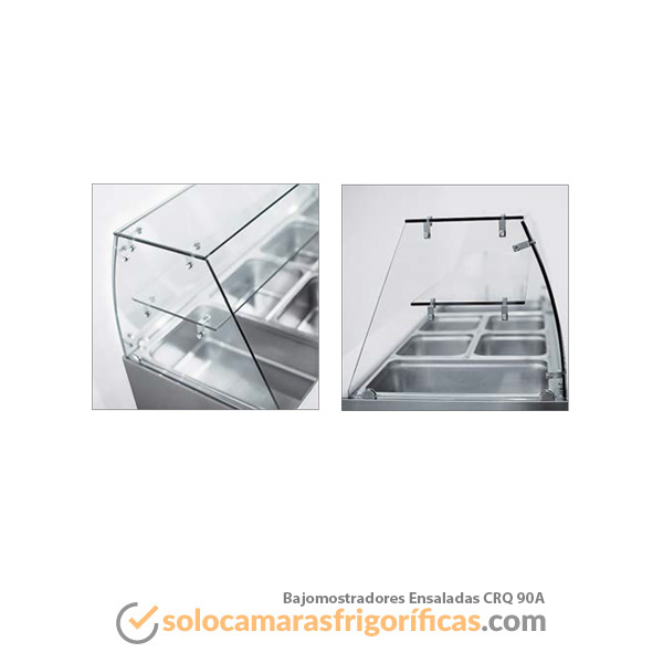 Detalles Bajomostrador Refrigerado Ensaladas CRQ-90A Eurofred