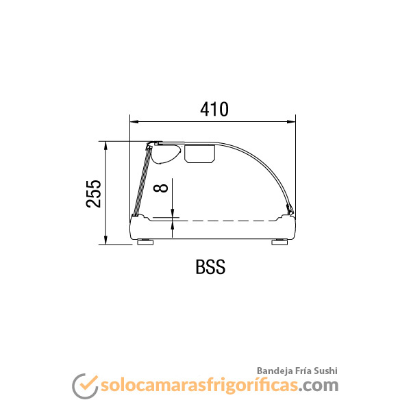 Bandeja Fría Sushi para restaurante