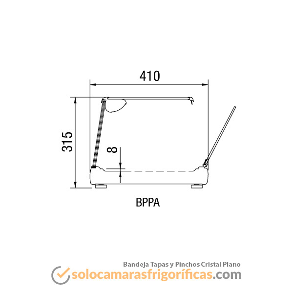 Bandeja Tapas y Pinchos Cristal Plano