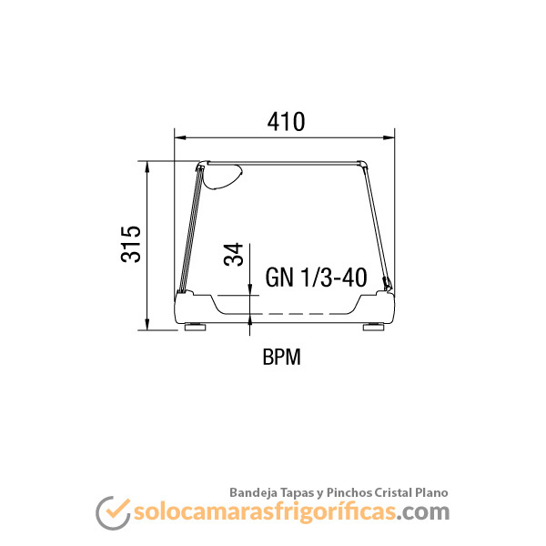 Bandeja Tapas y Pinchos Cristal Plano