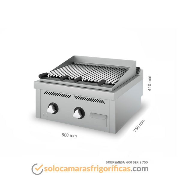 Dimensiones Barbacoa Sobremesa 600 SERIE 750 FAINCA