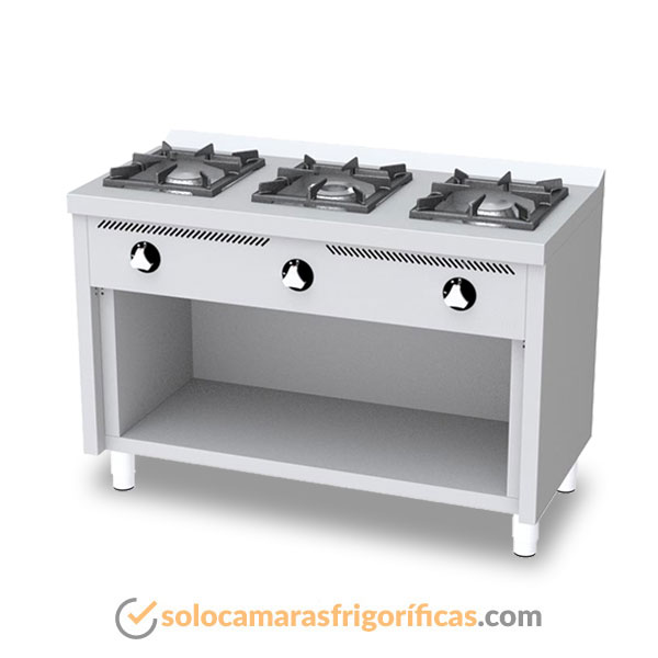 Cocina Industrial 600 ESTANTE 3 FUEGOS C3F600E FAINCA Cocina Industrial 600 ESTANTE 3 FUEGOS C3F600E FAINCA