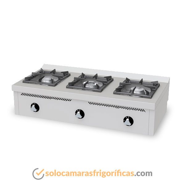 Cocina Industrial 600 SOBREMESA 3 FUEGOS C3F600S FAINCA Cocina Industrial 600 SOBREMESA 3 FUEGOS C3F600S FAINCA