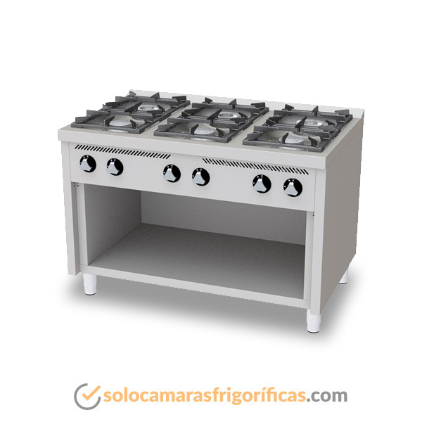 Cocina Industrial 6 FOGONES SOPORTE C6F750E FAINCA cocina Industrial 6 FOGONES con SOPORTE C6F750E FAINCA