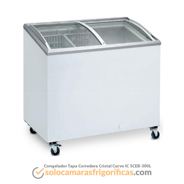 Congelador Tapa Corredera de Cristal Curvo - IC-SCEB-300L
