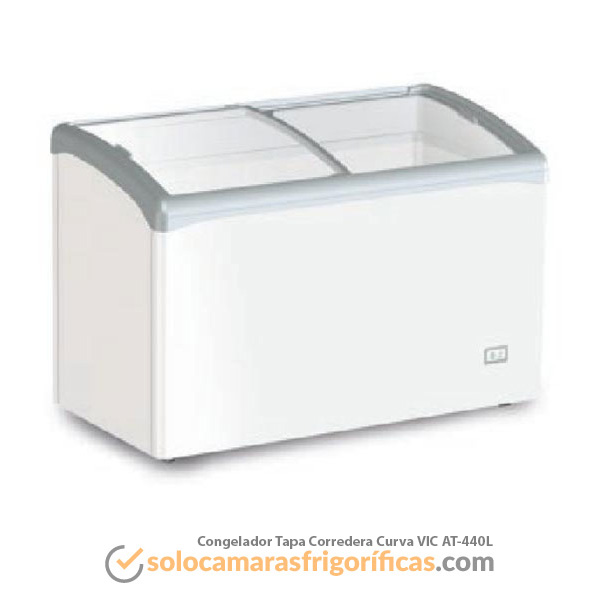 Congelador Tapa Corredera Curva - VIC AT-440L Congelador Tapa Corredera Curva - VIC AT-440L