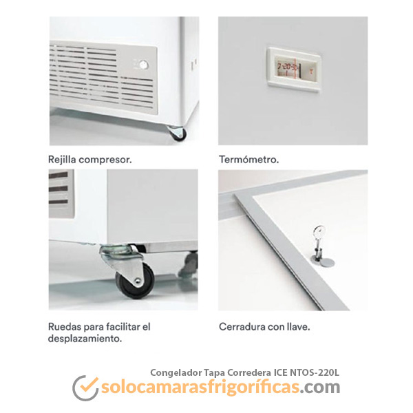 Congelador Tapa Corredera - ICE NTOS 220L