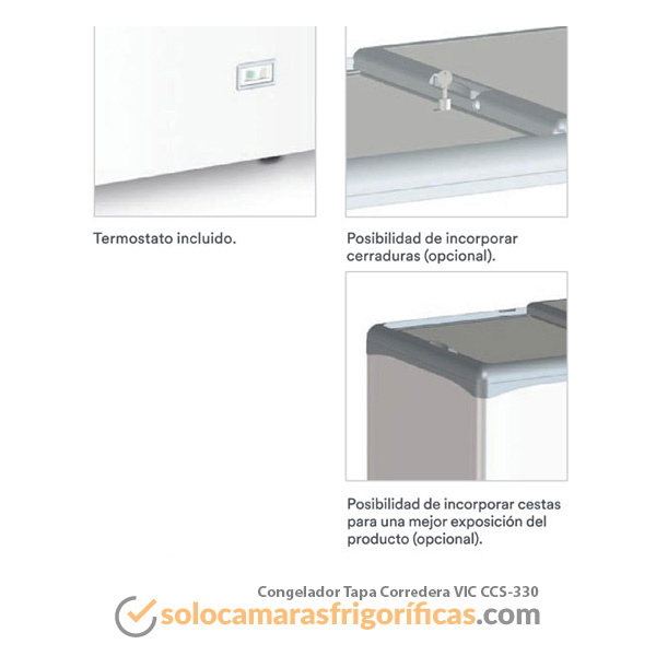 Congelador Tapa Corredera - VIC CCS 330
