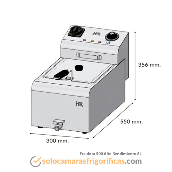 Freidora 500 ALTO RENDIMIENTO 8 LITROS FAINCA