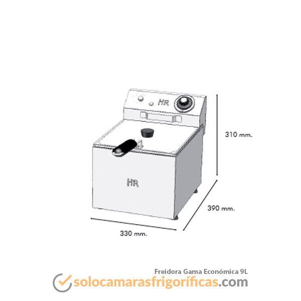 Freidora GAMA ECONÓMICA 9 LITROS FAINCA
