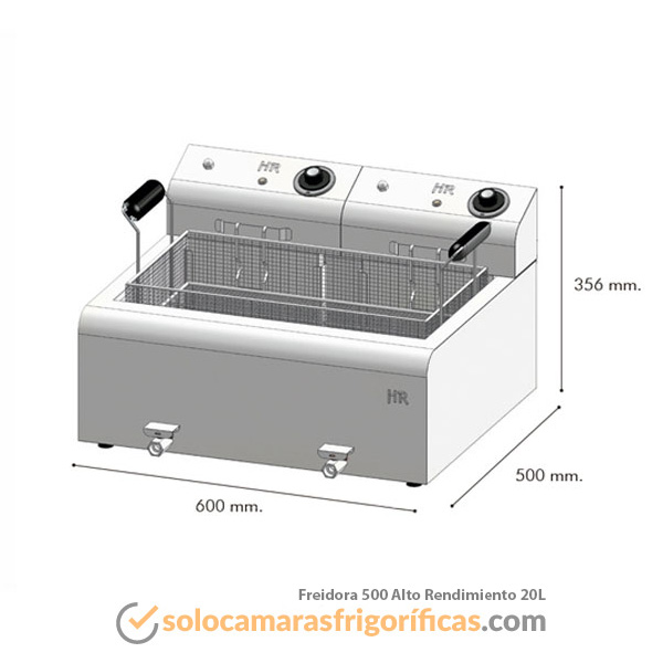 Freidora 500 ALTO RENDIMIENTO 20 LITROS FAINCA