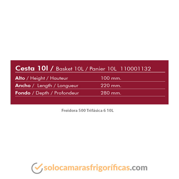 Freidora TRIFÁSICA 6 10 LITROS FAINCA