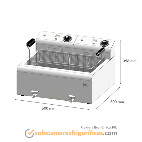 Freidora 500 ECONÓMICA 20 LITROS FAINCA
