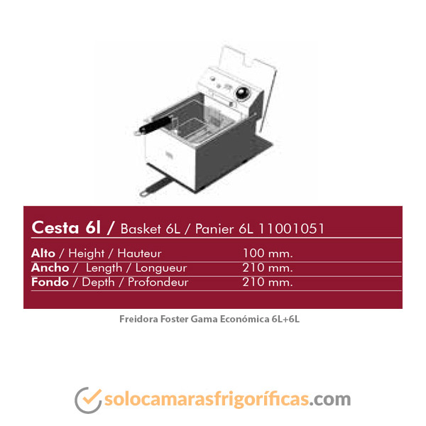 Freidora FOSTER ECONÓMICA 6+6 LITROS FAINCA