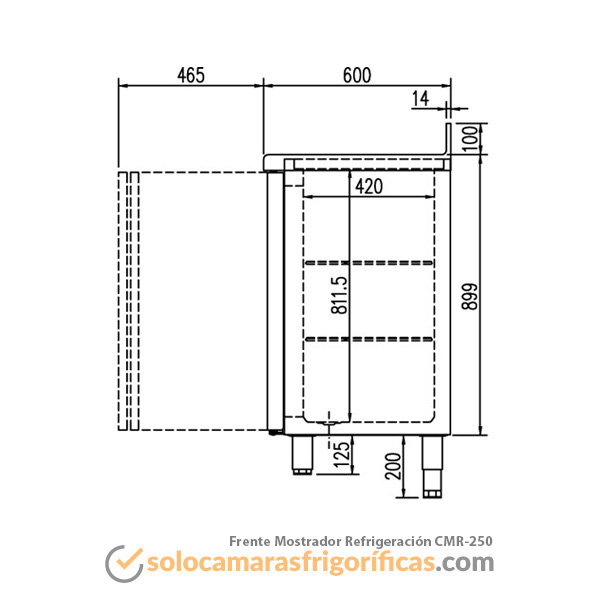 Frente Mostrador Refrigeración - CMR-250