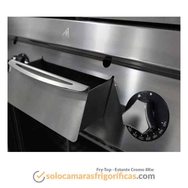 Detalles Fry-Top ESTANTE CROMO 8Kw