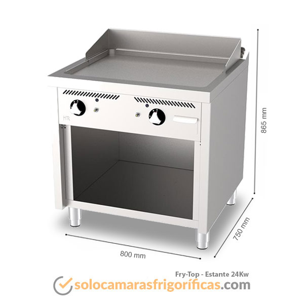 Detalles Fry-Top ESTANTE 24Kw