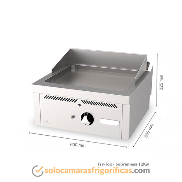 Medidas Fry-Top SOBREMESA 12KW