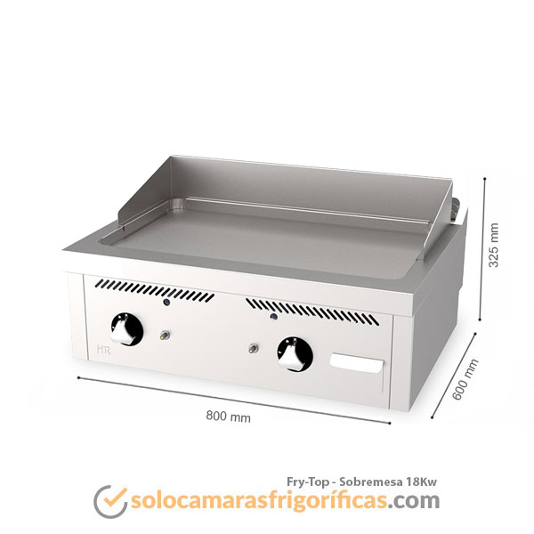 Medidas Fry-Top SOBREMESA 18KW