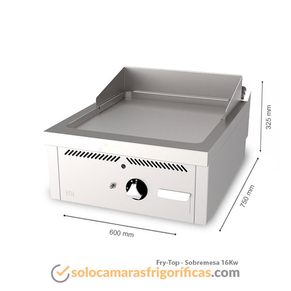 Medidas Fry-Top SOBREMESA 16KW