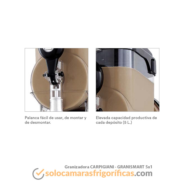 Detalles Granizadora EUROFRED - GRANISMART 5X1