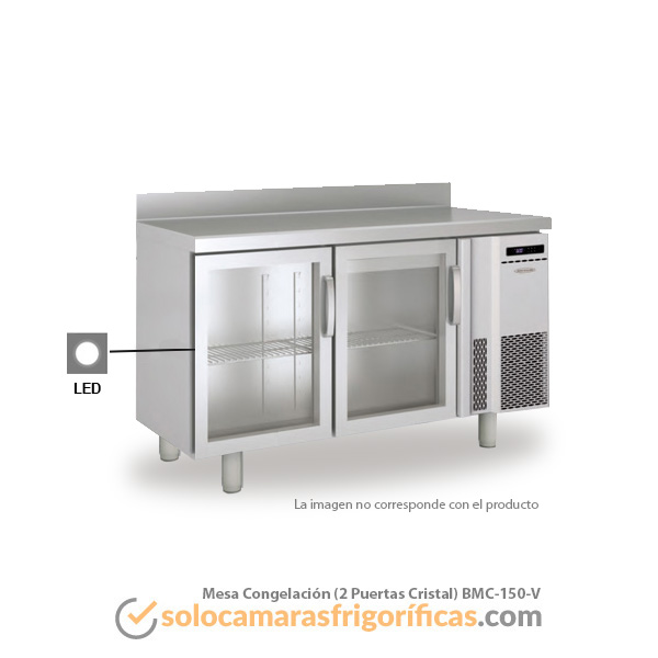 Mesa Congelación (2 Puertas Cristal) BMC-150-V Mesa Congelación (2 Puertas Cristal) BMC-150-V