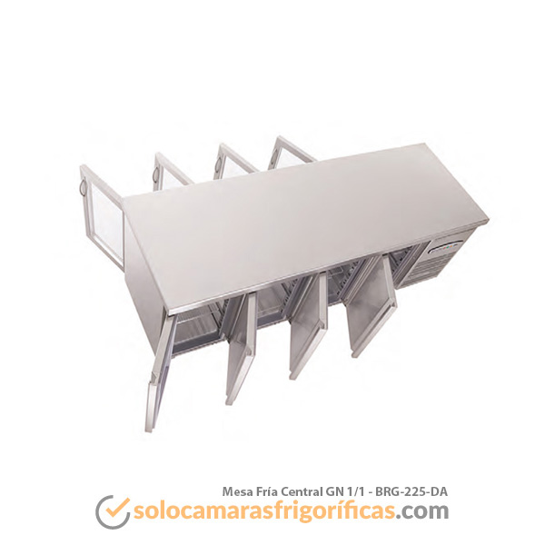 Detalles Mesa Fria Central GN 1/1 - BRG-225-DA