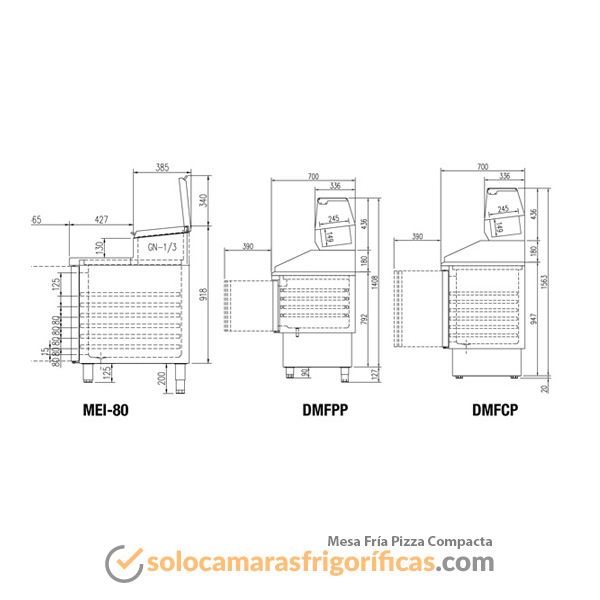 Mesa Fría Pizza Compacta Ficha Técnica Mesa Fría Pizza Compacta