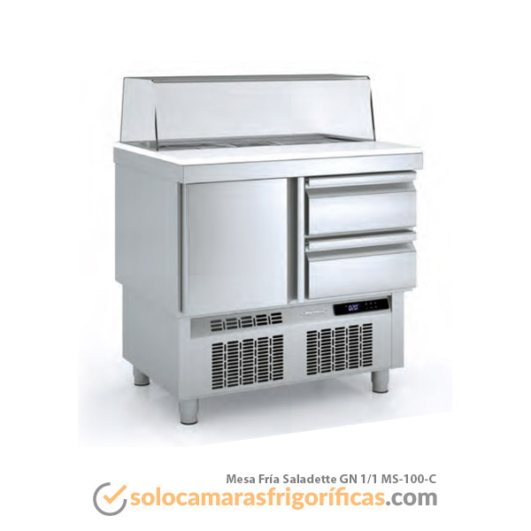 Mesa Fría Saladette GN 1/1-MS-100-C Mesa Fría Saladette GN 1/1-MS-100-C
