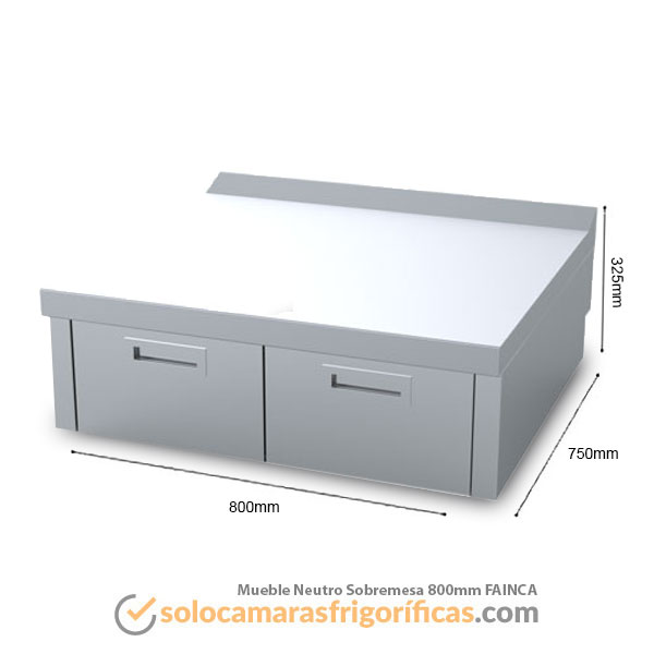 Ficha Técnica Mueble Neutro Sobremesa 800mm 750 FAINCA