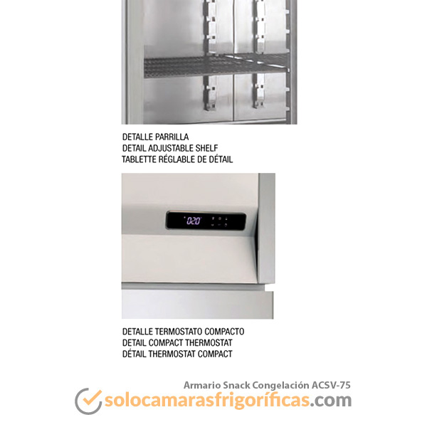 Nevera Congelador SNACK ACSV 75