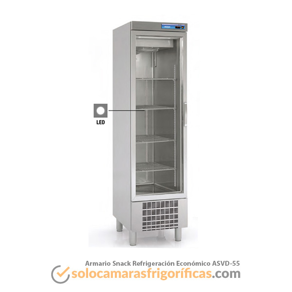 Armario Expositor Refrigeración Snack Económico ASVD 55 Armario Expositor Refrigeración Snack Económico ASVD 55